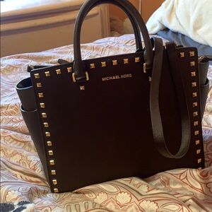 Brown Michael Kors larger satchel
